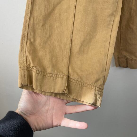 Chloe Stora Trousers Straight Leg With Pockets Color Tan Size 36 OR SMALL - Picture 5 of 9